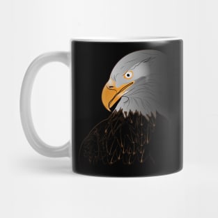 eagle line art Mug